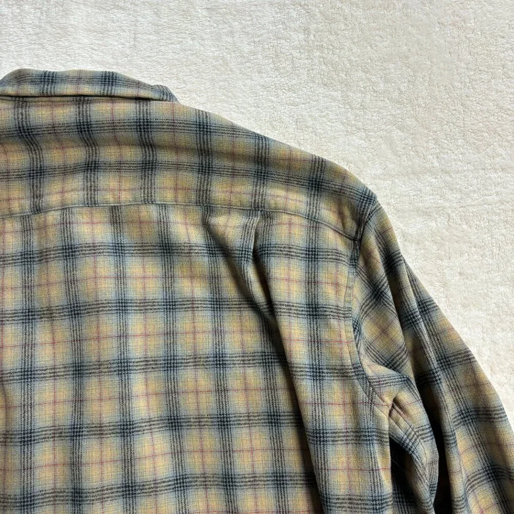 Pendleton Mens Board Shirt Jac Flannel Button Down Size Medium Plaid Long Sleeve - Picture 12 of 16